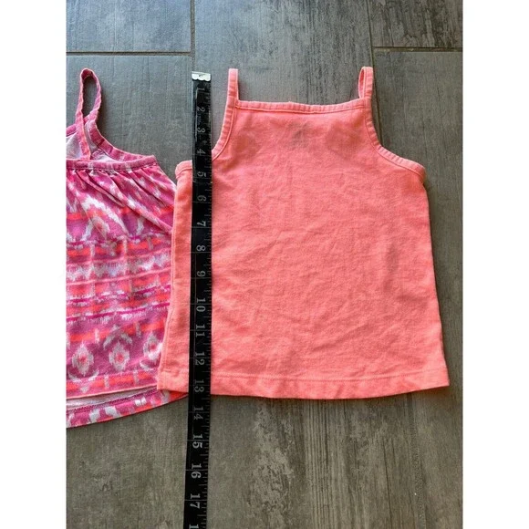 Set of 3 Lot Toddler Baby Girl Sleeveless Tank Top Cotton Casual Ruffle 24m 2T - Picture 9 of 9